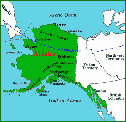 United States Map And Alaska